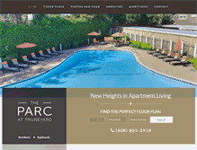 Tablet Screenshot of parcatpruneyardapts.com